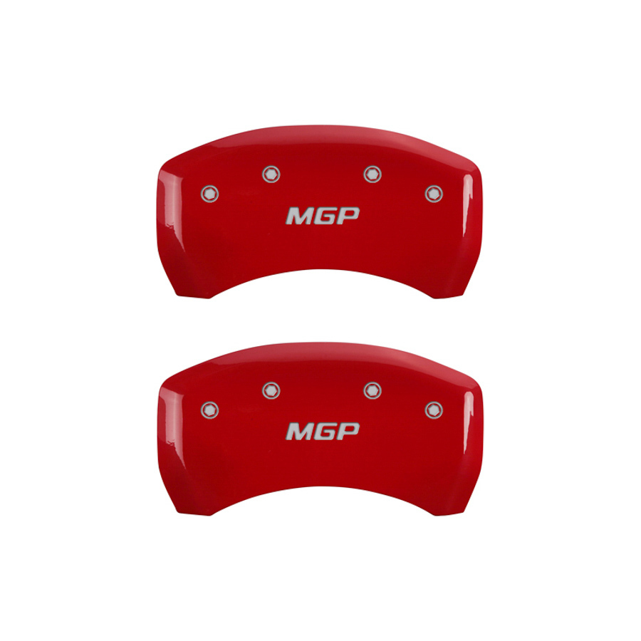MGP Brake Caliper Cover, MGP Logo, Aluminum, Red, Mopar LC-Body 2011-13, Set of 4