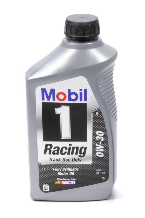 MOBIL 1 Motor Oil Racing 0W30 Synthetic 1 qt Bottle Each