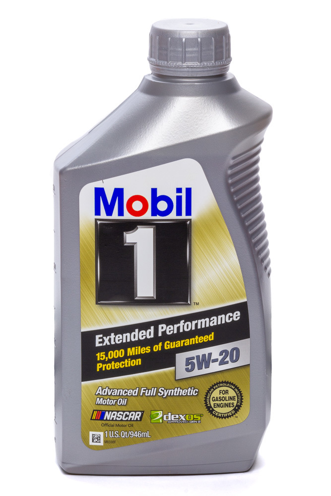 MOBIL 1 Motor Oil Extended Performance 5W20 Synthetic 1 qt Bottle Each