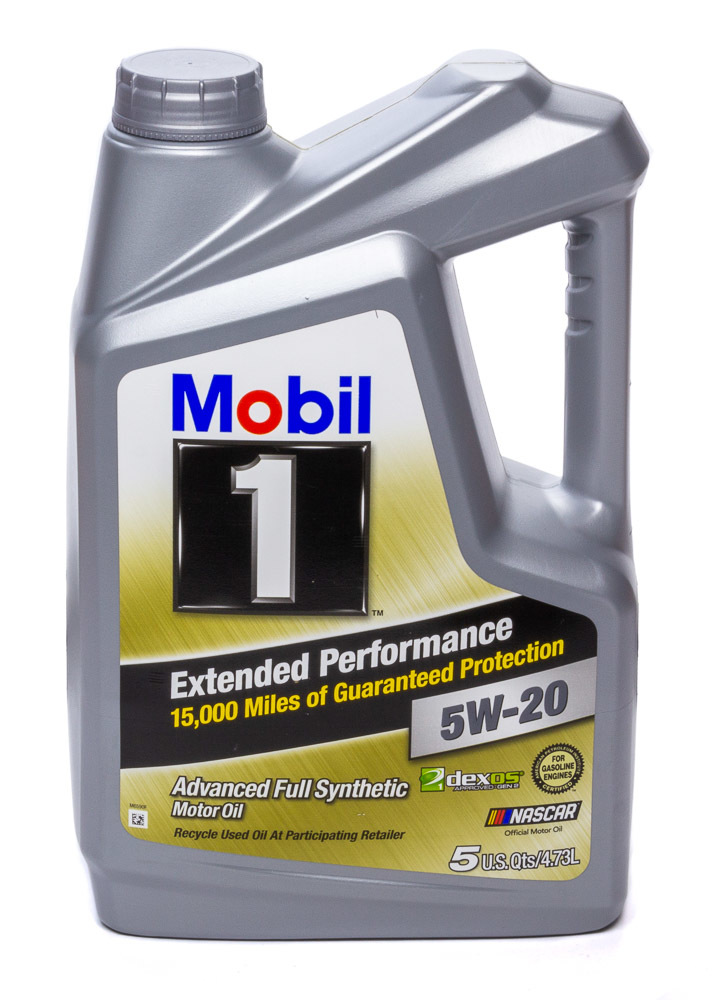 MOBIL 1 Motor Oil Extended Performance 5W20 Synthetic 5 qt Jug Each