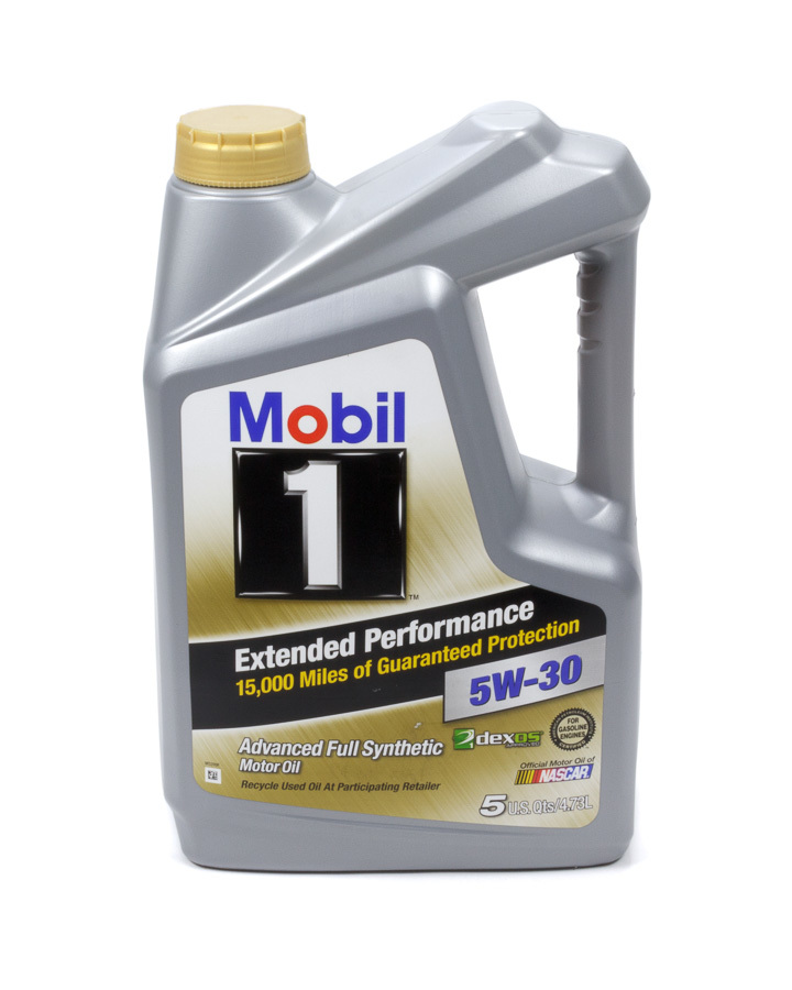 MOBIL 1 Motor Oil Extended Performance 5W30 Synthetic 5 qt Jug Each