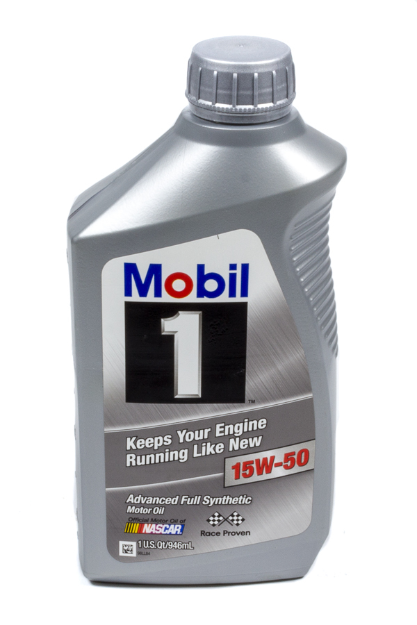 MOBIL 1 Motor Oil 15W50 Synthetic 1 qt Bottle Each