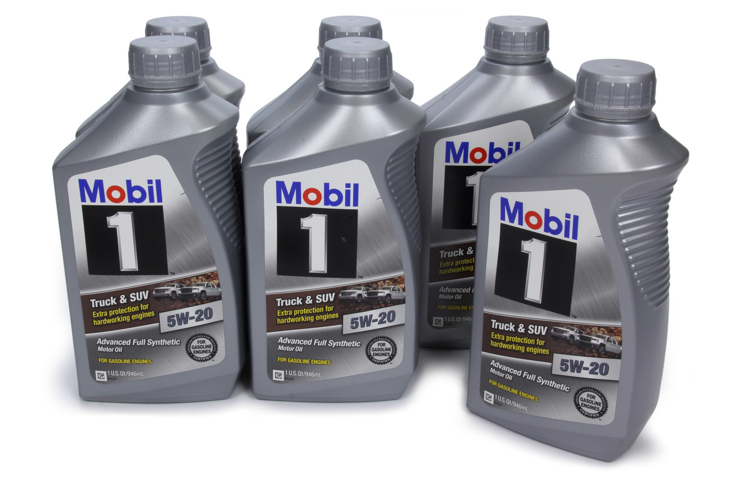 MOBIL 1 Motor Oil Truck and SUV 5W20 Synthetic 1 qt Bottle Set of 6