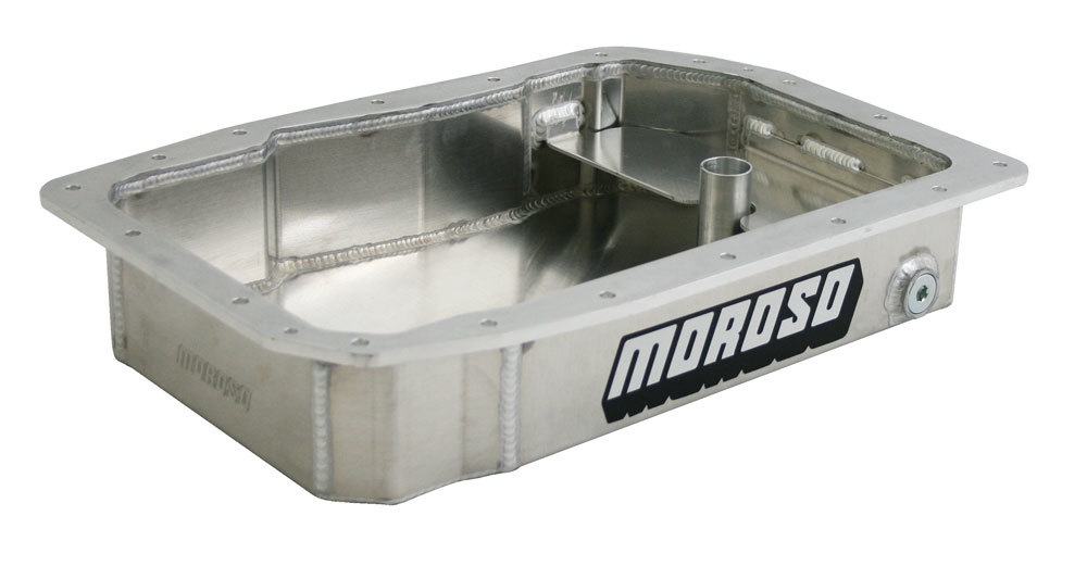 Moroso Transmission Pan, 3-5/16" Deep, Magnetic Drain Plug, Aluminum, Natural, GM 6L80, Kit
