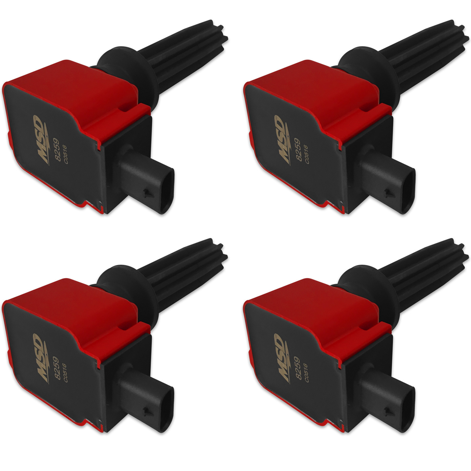 MSD IGNITION Coil 4pk Ford Eco-Boost 2.0L/2.3L Red