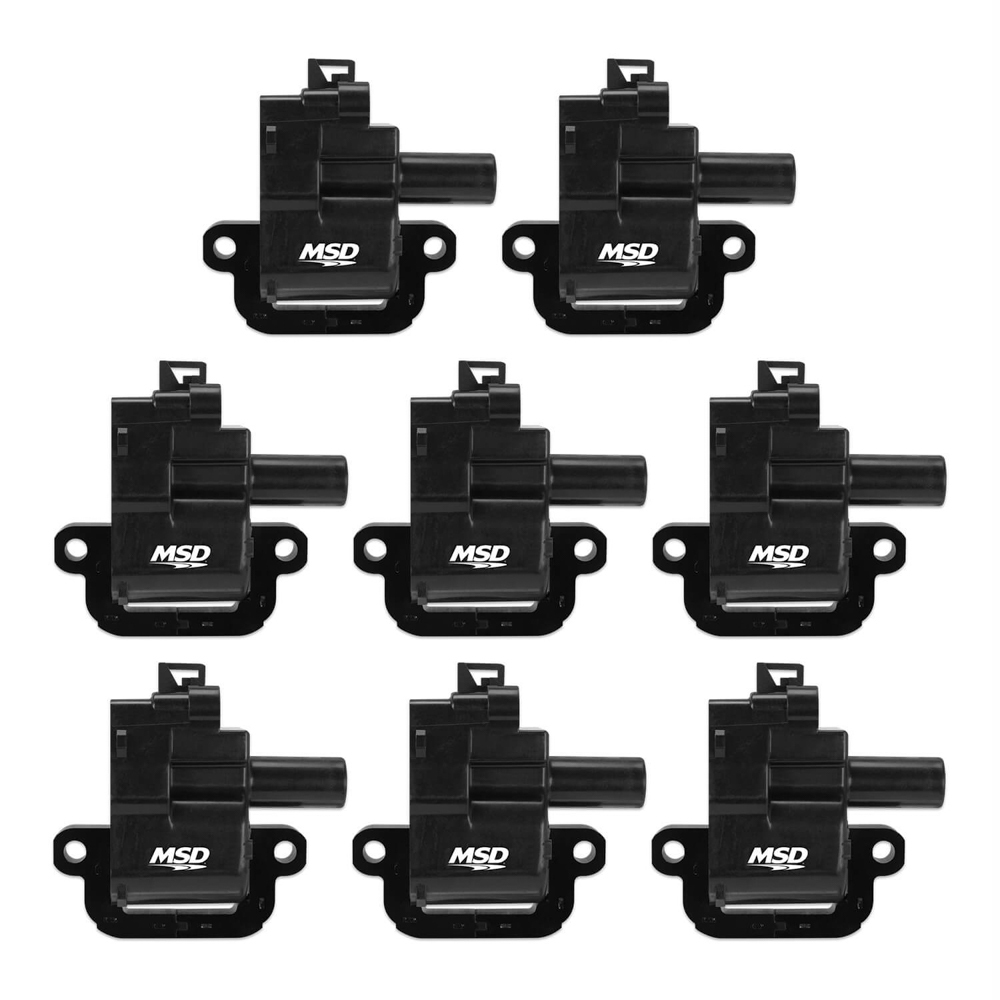 Msd Ignition Blaster Ignition Coil Pack - GM LS-Series - Set of 8 - Black