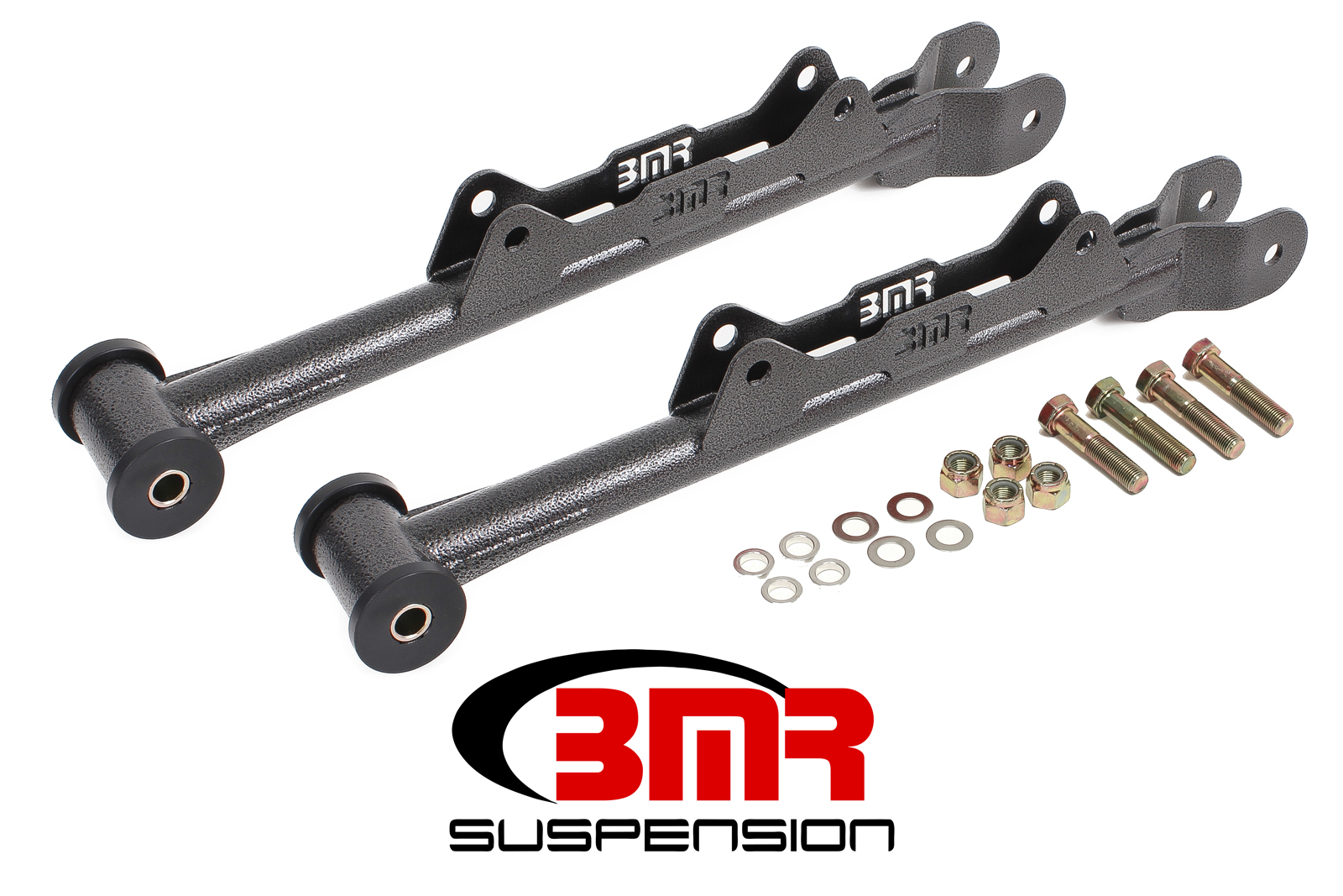 Lower Control Arms, Rear, Chrome-moly, Non-Adjustable, Delrin, Fits all 2010-2015 Chevrolet Camaros, BMR Suspension - MTCA030H