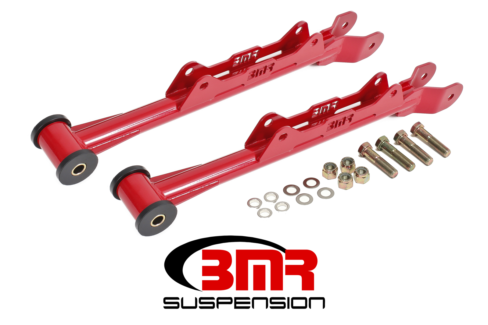 Lower Control Arms, Rear, Chrome-moly, Non-Adjustable, Delrin, Fits all 2010-2015 Chevrolet Camaros, BMR Suspension - MTCA030R