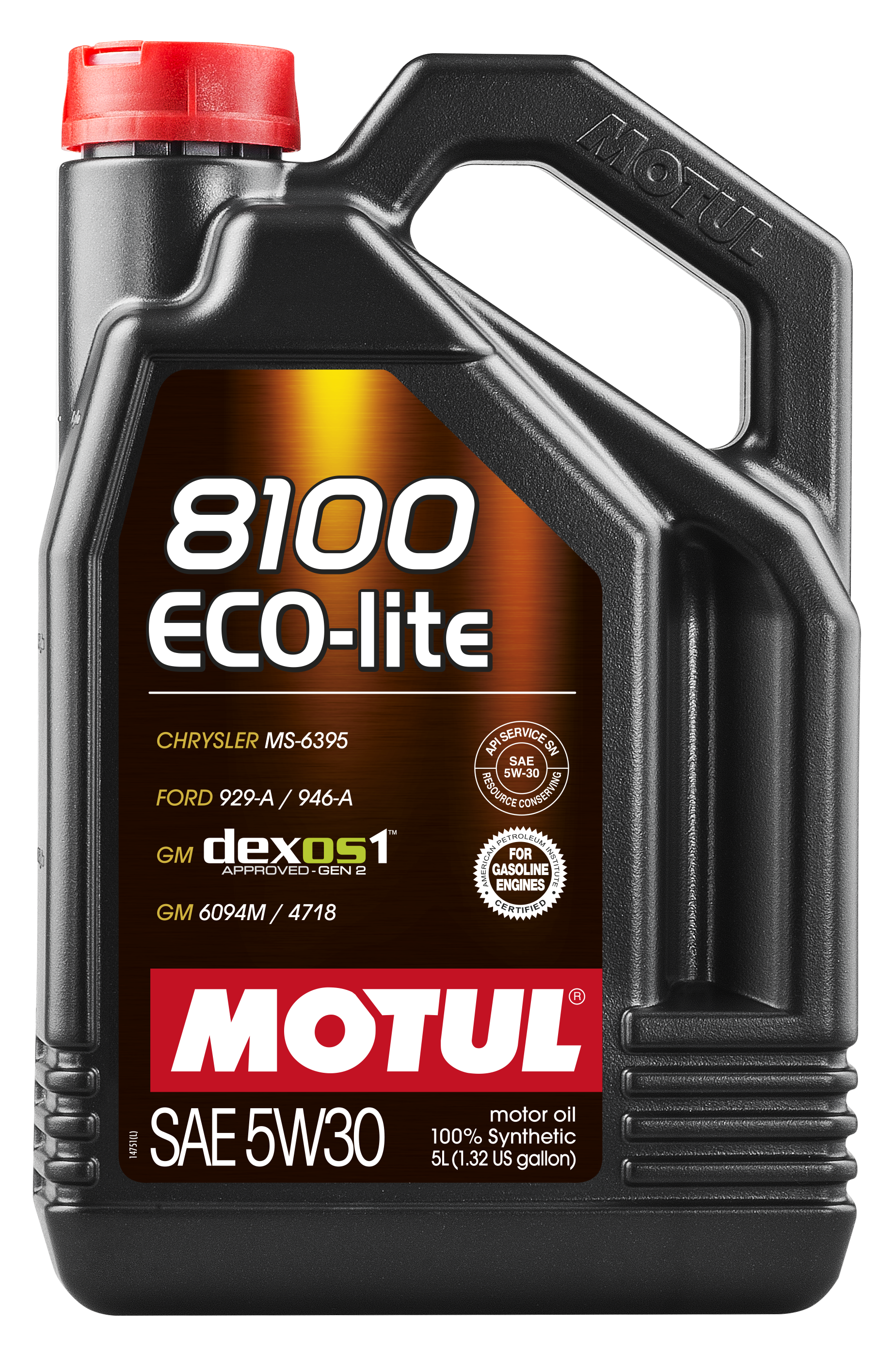 MOTUL 8100 ECO-LITE 5W30 - 5L  - Synthetic Engine Oil