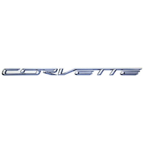 C7 Corvette "CORVETTE" Script Steel Metal Sign, 18" X 1"