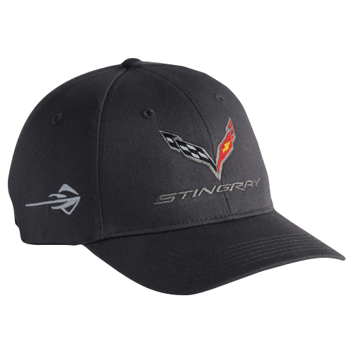 C7 Corvette Stingray Cap with Corvette Stingray Logo on Side, Velcro Strap
