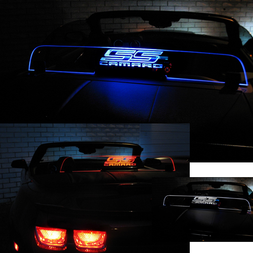 Chevrolet Camaro SS Convertible Wind Restrictor with Illuminated Laser Engraved SS Logo