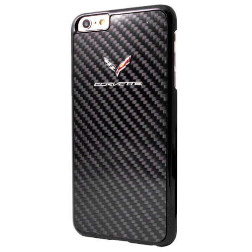 C7 Corvette Stingray Carbon Fiber Style iPhone Case, with C7 Flag Logo for iPhone 6 PLUS