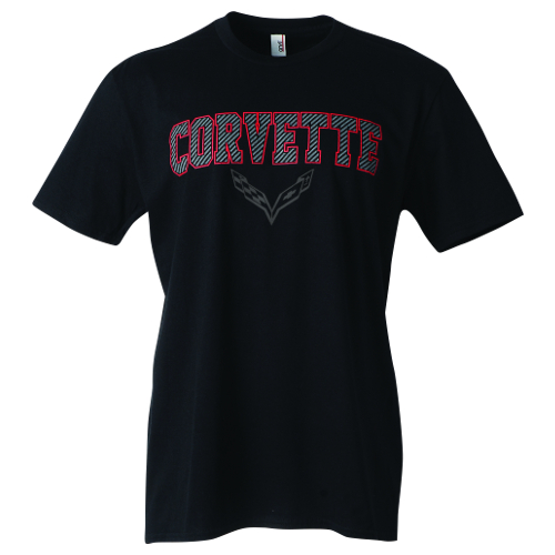 C7 Corvette Carbon Pattern Corvette Short Sleeve T-Shirt