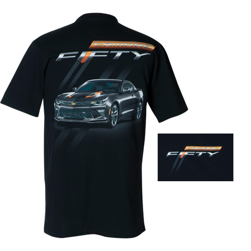 6th Gen Camaro Fifty 50th Anniversary T-Shirt, Black