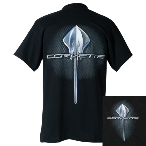 C7 Corvette Stingray 3D Logo Front and Back T-Shirt