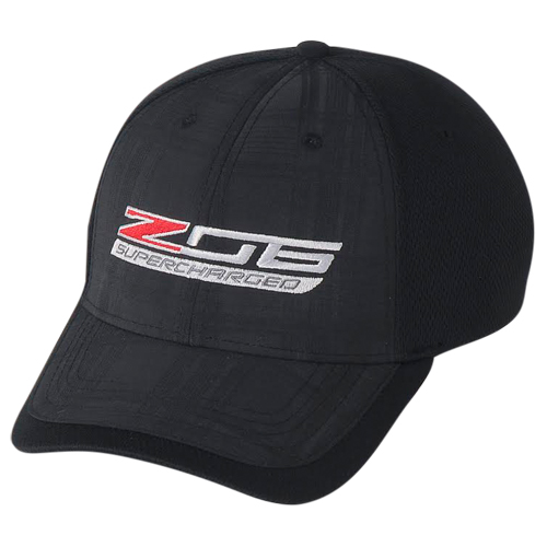 C7 Corvette Z06 Supercharged Tonal Plaid Cap, Hat with Corvette Z06 Logo
