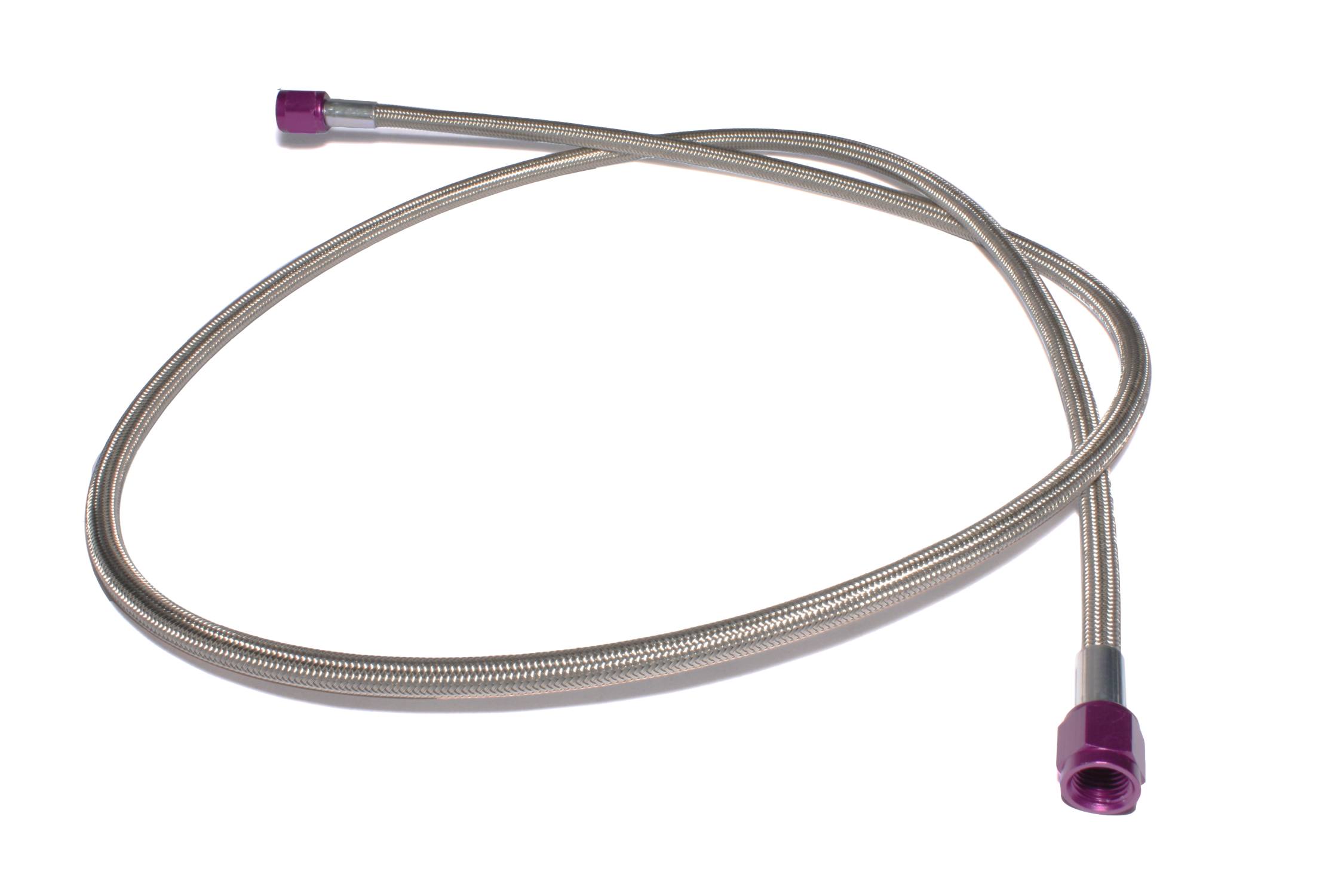 ZEX 4' (ft) Long -4AN Braided Hose with Purple Ends., 4 AN 4', Corvette, Camaro and others