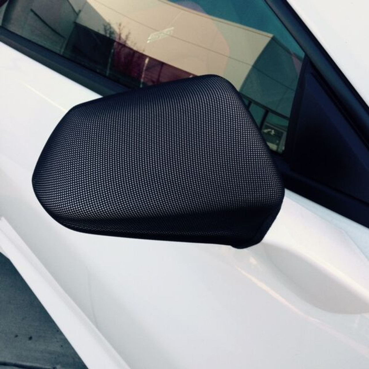 16-22+ Camaro Mesh Mirror Covers 2-Pack, NoviStretch