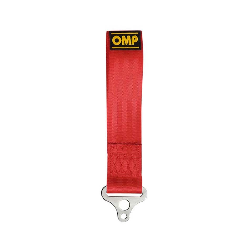 OMP Racing, Tow Hood Red Stainless 100mm ID