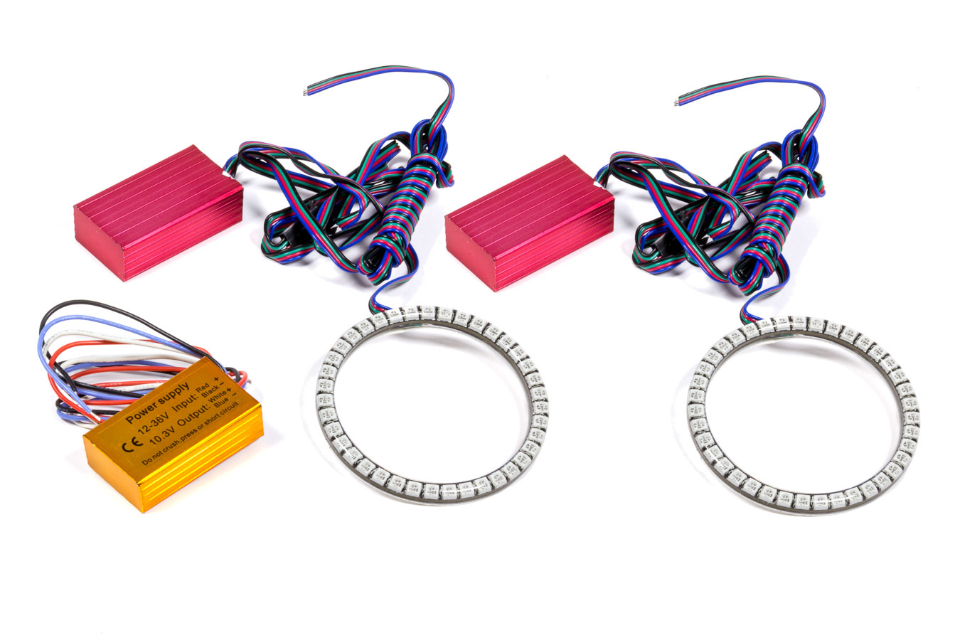 Oracle LED Light Halo,  SMD ColorShift Halo,  Multi-Color,  Fog Light,  Jeep Wrangler JK 2007-14,  Kit