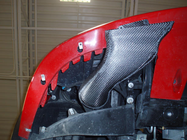 C6 Z06 / ZR1 / GS  Corvette Fiberglass Undertray & Brake Duct Kit with Splitter