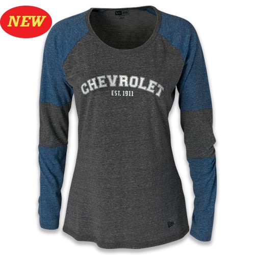 CHEVROLET Ladies Raglan Long Sleeve T-Shirt