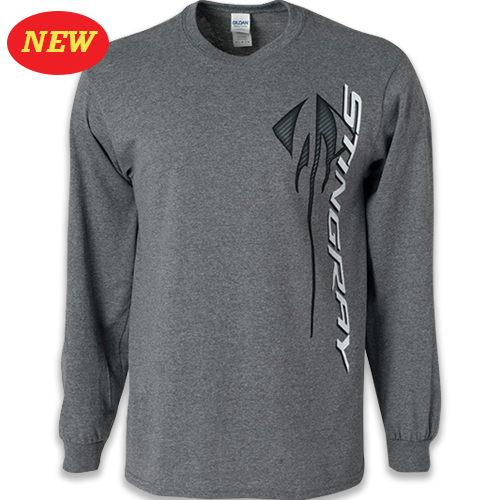 C7 Corvette Stingray Long Sleeve T-Shirt, Heavyweight pre-shrunk cotton