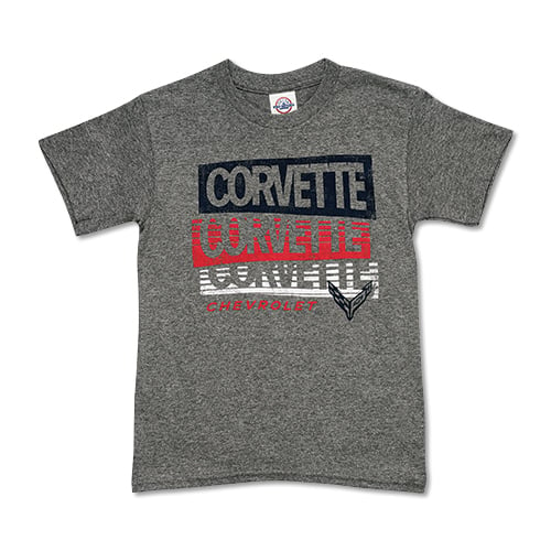 C8 Corvette, YOUTH 2020 CORVETTE STRIPED T-Shirt