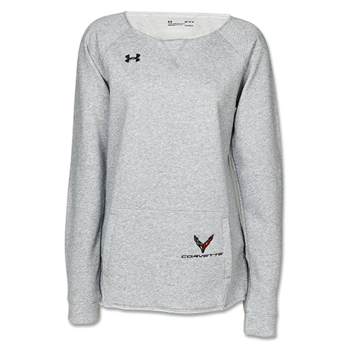 C8 Corvette, Ladies Next Generation 2020 Corvette UNDER ARMOUR FLEECE SWEATSHIRT