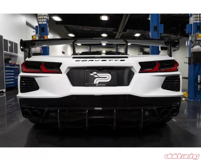 Paragon Performance Carbon Fiber / Flash License Plate Insert Chevrolet C8 Corvette 2020-2023