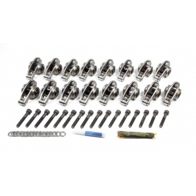 Rocker Arm, Platinum Series, 8 mm Pedestal Mount, 1.70 Ratio, Full Roller, Stainless, Polished, LS1 / LS2 / LS6, GM LS-Series, S