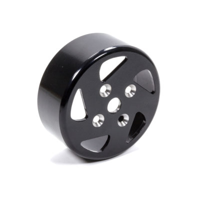 Water Pump Pulley, Serpentine, Smooth, 88 mm Deep, Aluminum, Polished / Clear Anodize, 4-Bolt Pattern