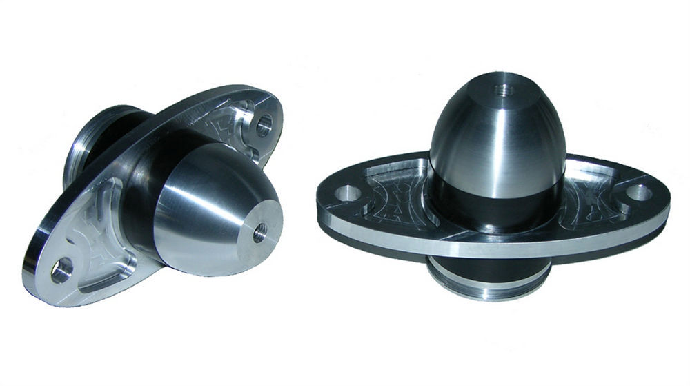 Prothane Motor Mount, Bolt-On, Polyurethane Bushings, Billet Aluminum, Natural, Ford Modular, Ford Mustang 2005-06, Kit