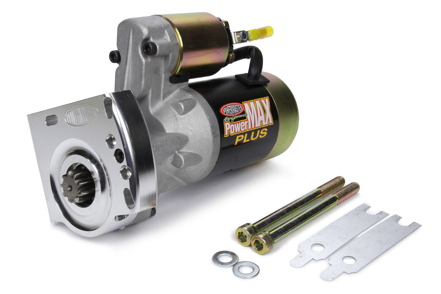 Powermaster Starter, PowerMAX Plus, 3.7:1 Gear Reduction, Black Paint, 168 Tooth Flywheel, GM LS-Series, Each