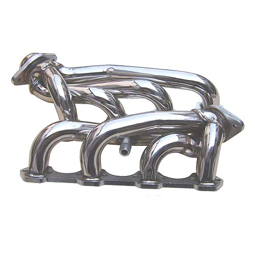 Pypes Headers, Short Tube, 1-5/8" Primary, Stock Ball Flange Collector, Stainless, Polished, Small Block Ford, Ford