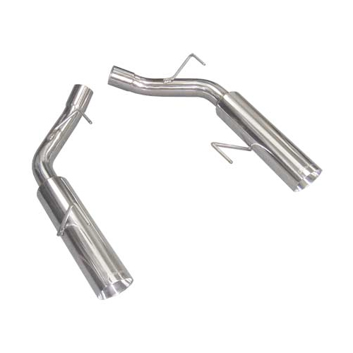 Pypes Exhaust System, Pype Bomb, Axle-Back, 2-1/2" Dia. 4" Polished Tips, Stainless, Ford Modular, Mustang 2005-10,