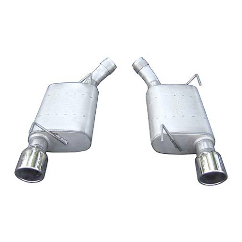 Pypes Exhaust System, Violator, Axle-Back, 2-1/2" Dia. 4" Polished Tips, Stainless, Ford Modular, Mustang 2005-10, K