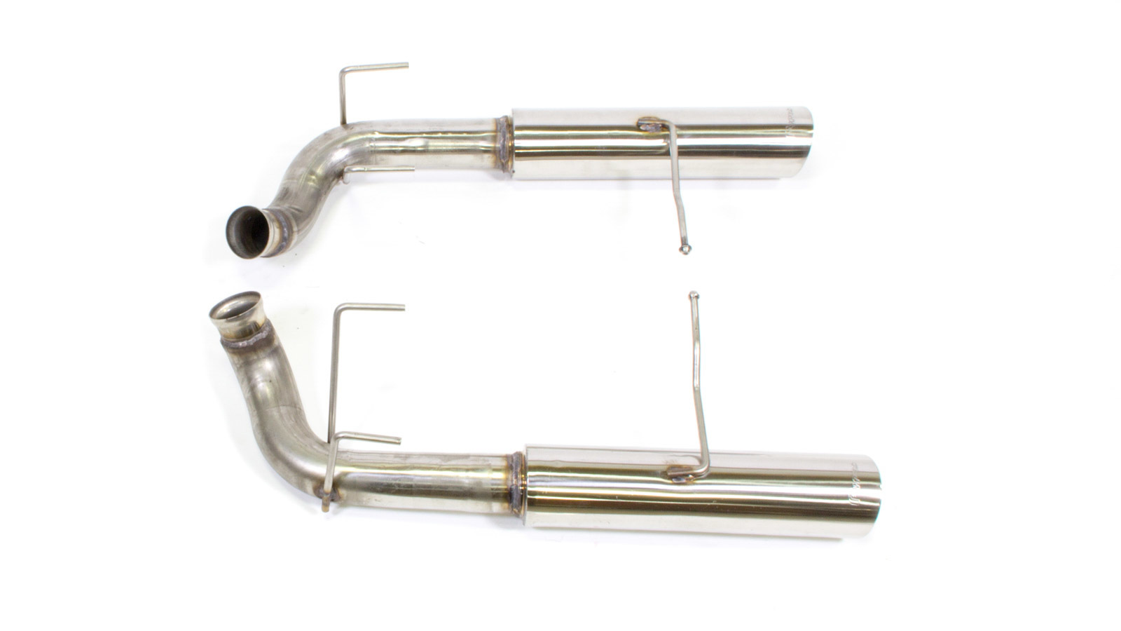 Pypes Exhaust System, Pype Bomb, Axle-Back, 2-1/2" Dia. 4" Tips, Stainless, V6, Ford Mustang 2011-14, Kit