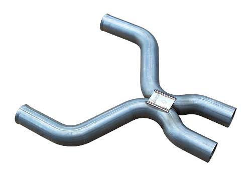 Pypes Exhaust X-Pipe, After-Cat, 3" Dia. Stainless, Natural, Ford Coyote, Ford Mustang 2011-14, Each