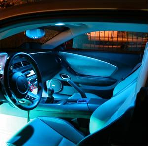 2010-2013 Camaro ABL LED Kit, Interior Aqua Color Light System