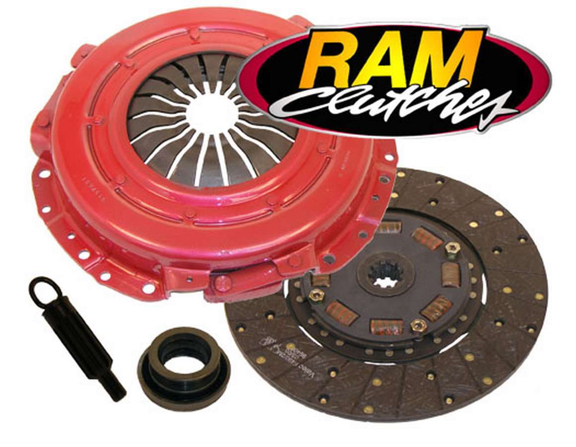 RAM Clutches Clutch Kit, HDX, Single Disc, 11" Dia. 1-1/16" x 10 Spline, Sprung Hub, Organic, Ford Modular, Ford Mustang 19