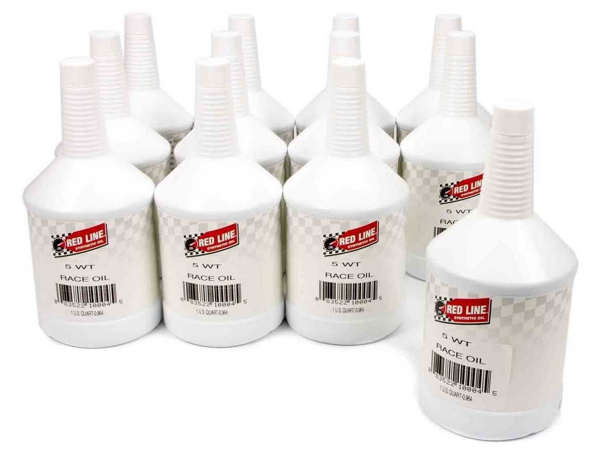 REDLINE OIL Motor Oil 5WT Drag Race Oil High Zinc 5W Synthetic 1 qt Bottle Set o