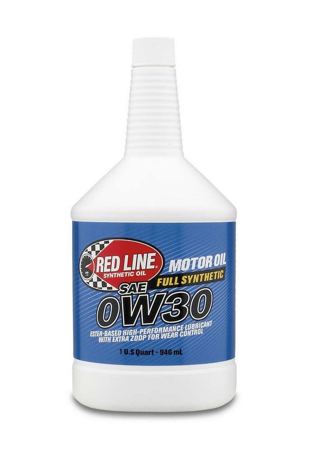 REDLINE OIL Motor Oil High Performance High Zinc 0W30 Synthetic 1 qt Bottle Each
