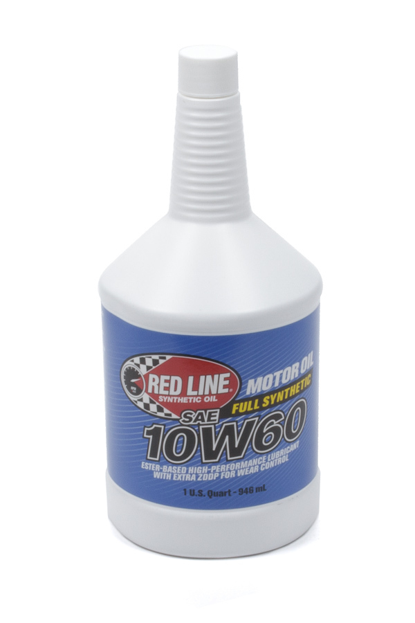 REDLINE OIL Motor Oil High Performance High Zinc 10W60 Synthetic 1 qt Bottle Eac