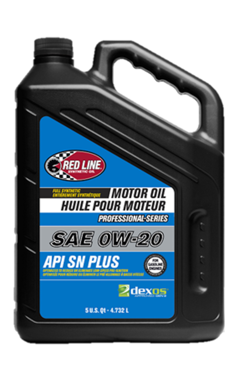 REDLINE OIL Motor Oil Professional Series 0W20 Dexos1 Synthetic 5 qt Bottle Each