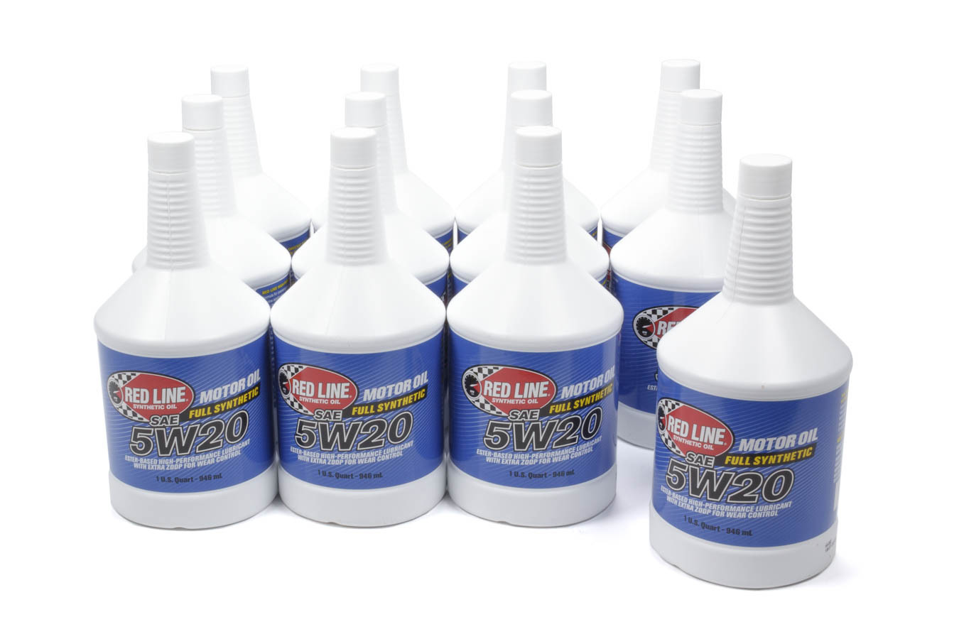 REDLINE OIL Motor Oil High Performance High Zinc 5W20 Synthetic 1 qt Bottle Set