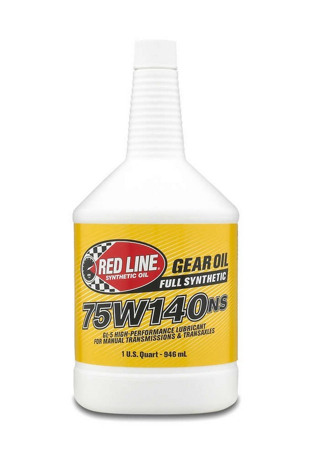 REDLINE OIL Gear Oil 75W140NS Synthetic 1 qt Bottle Each