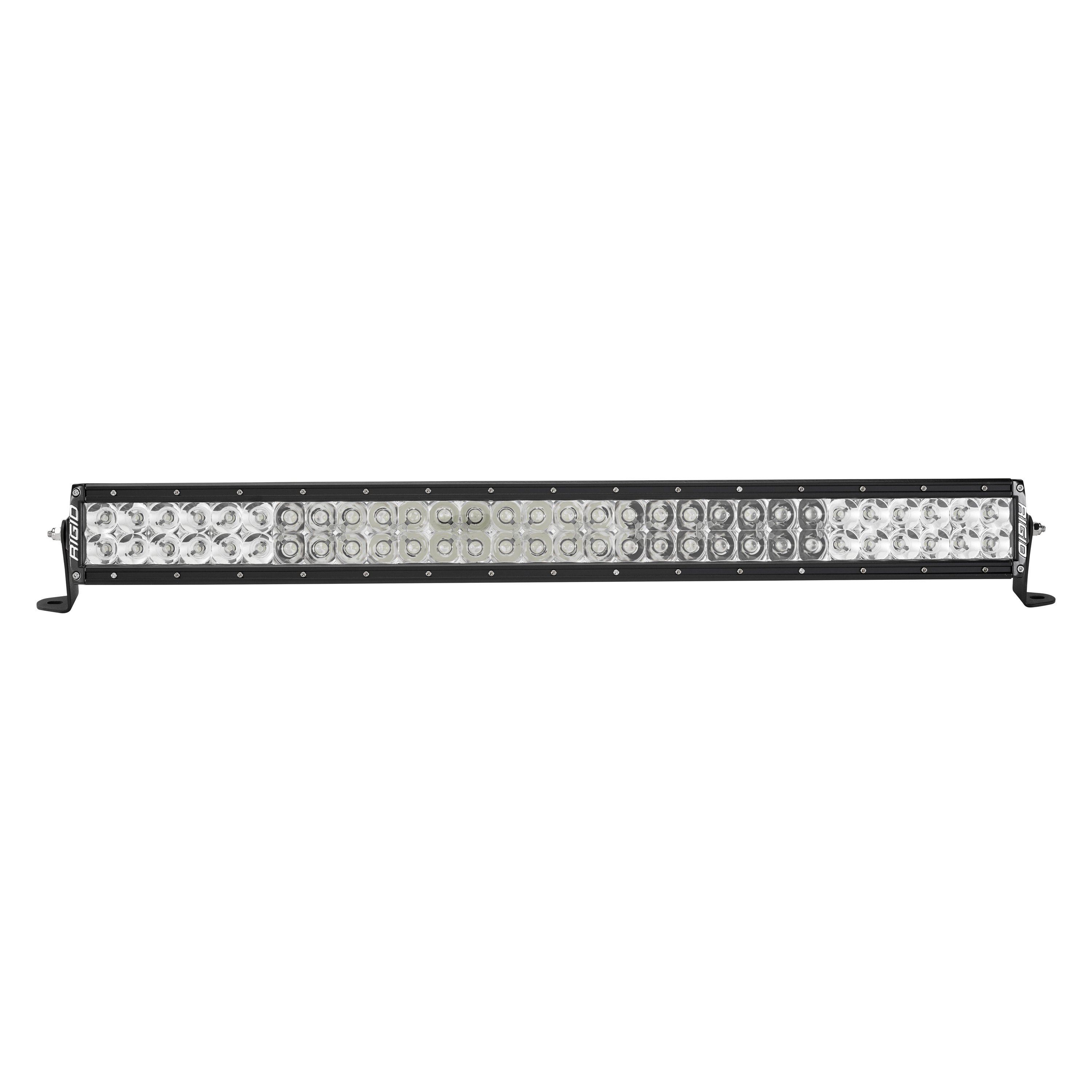 RIGID INDUSTRIES LED Light Bar, E-Series PRO, Double Row, Flood/Spot Beam, 165 Watts, 30" Long, White LED, Aluminum, Black Anod