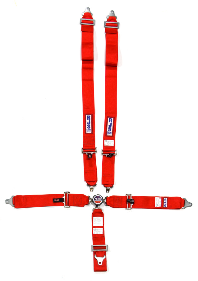 RJS, 5 PT Harness System Q/R Red Ind Wrap 3in Sub